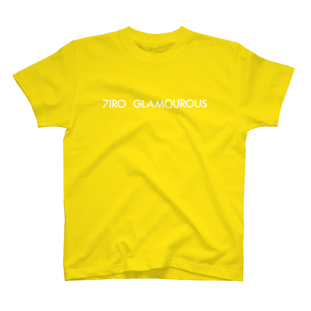 7IRO GLAMOUROUSの※ノエルあり白文字 7IRO GLAMOUROUSシンプルロゴ  Regular Fit T-Shirt