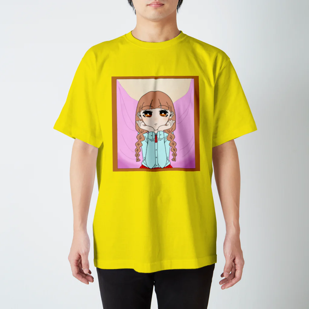 ♈海咎🌊のみつあみちゃん スタンダードTシャツ