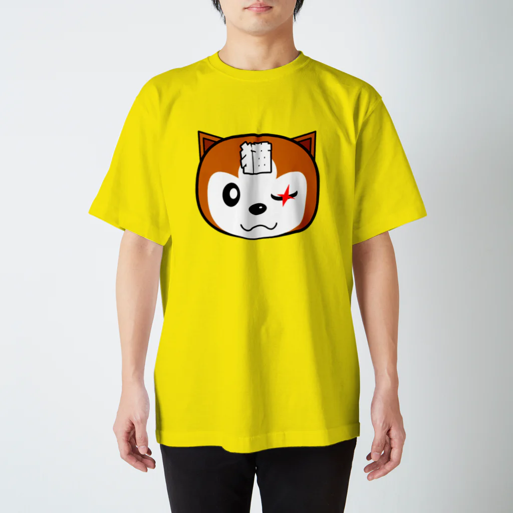 チャタリオの【原価販売】隻眼の野良猫チャタローBタイプ スタンダードTシャツ