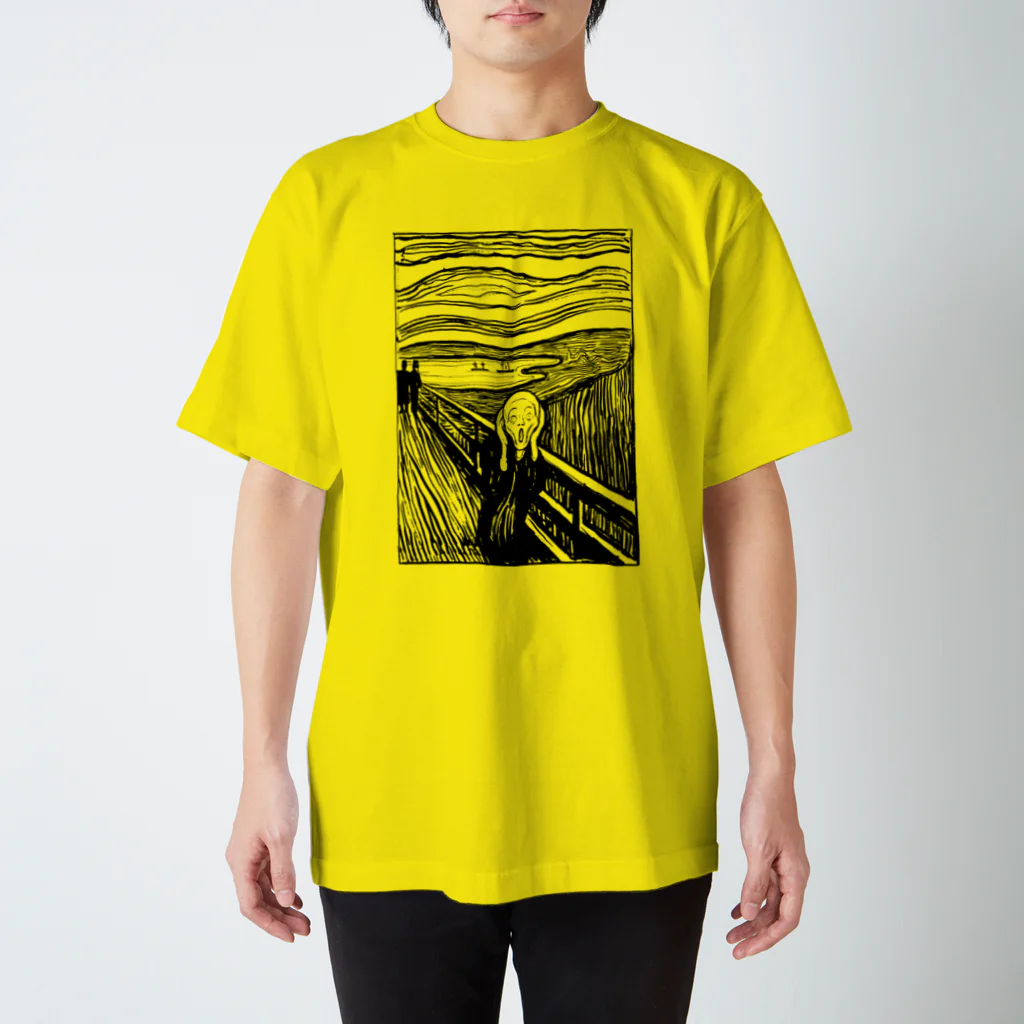 MUGEN ARTのムンク　叫び　Munch / The Scream リトグラフ　 スタンダードTシャツ