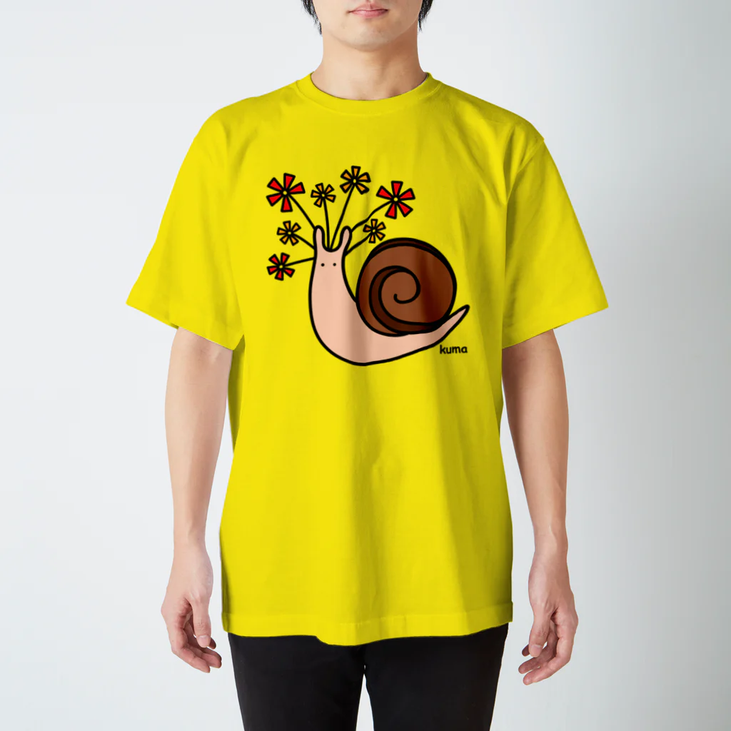 mkumakumaのはではでんでん虫 スタンダードTシャツ