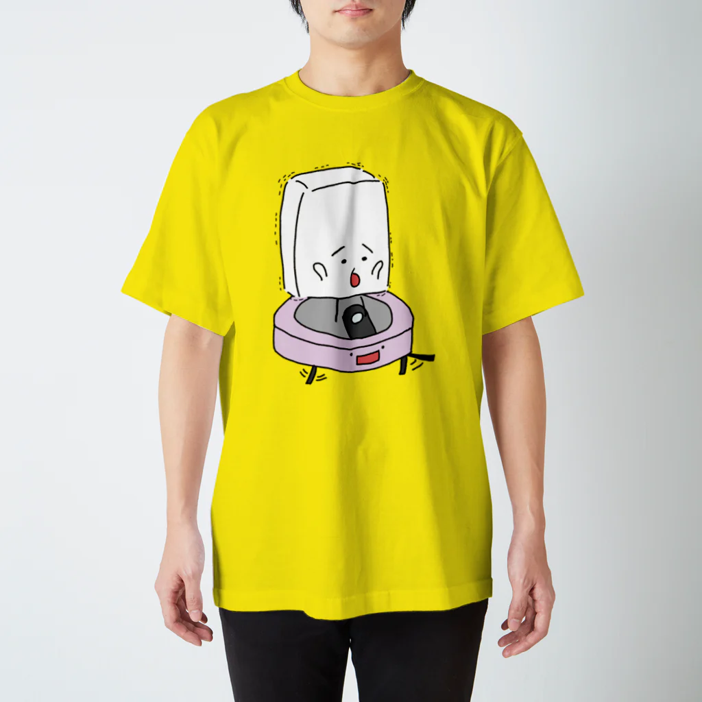 おとうふくんのロボット掃除機とおとうふくん スタンダードTシャツ