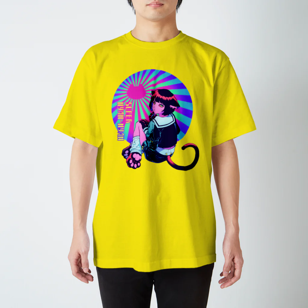 suzuriを浮遊する地下室のSUPER NYAN-NYAN Regular Fit T-Shirt