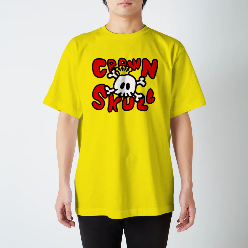 HSMT design@NO SK8iNGのCROWN SKULL スタンダードTシャツ