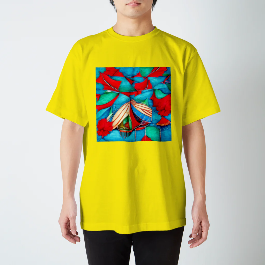 nu_nu_collectionのバイカル湖の落ち葉 スタンダードTシャツ