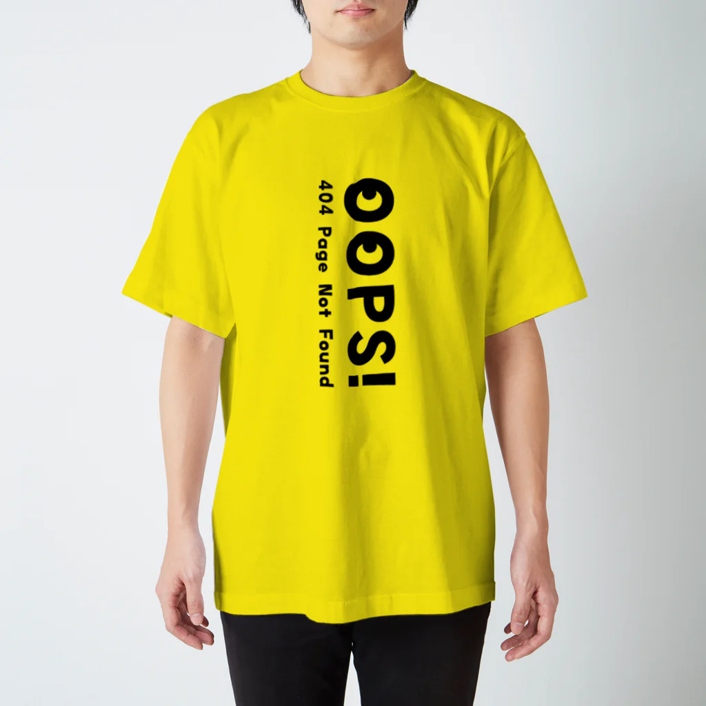 QROOVYのエラーコード Oops! 404 page not found  01 スタンダードTシャツ