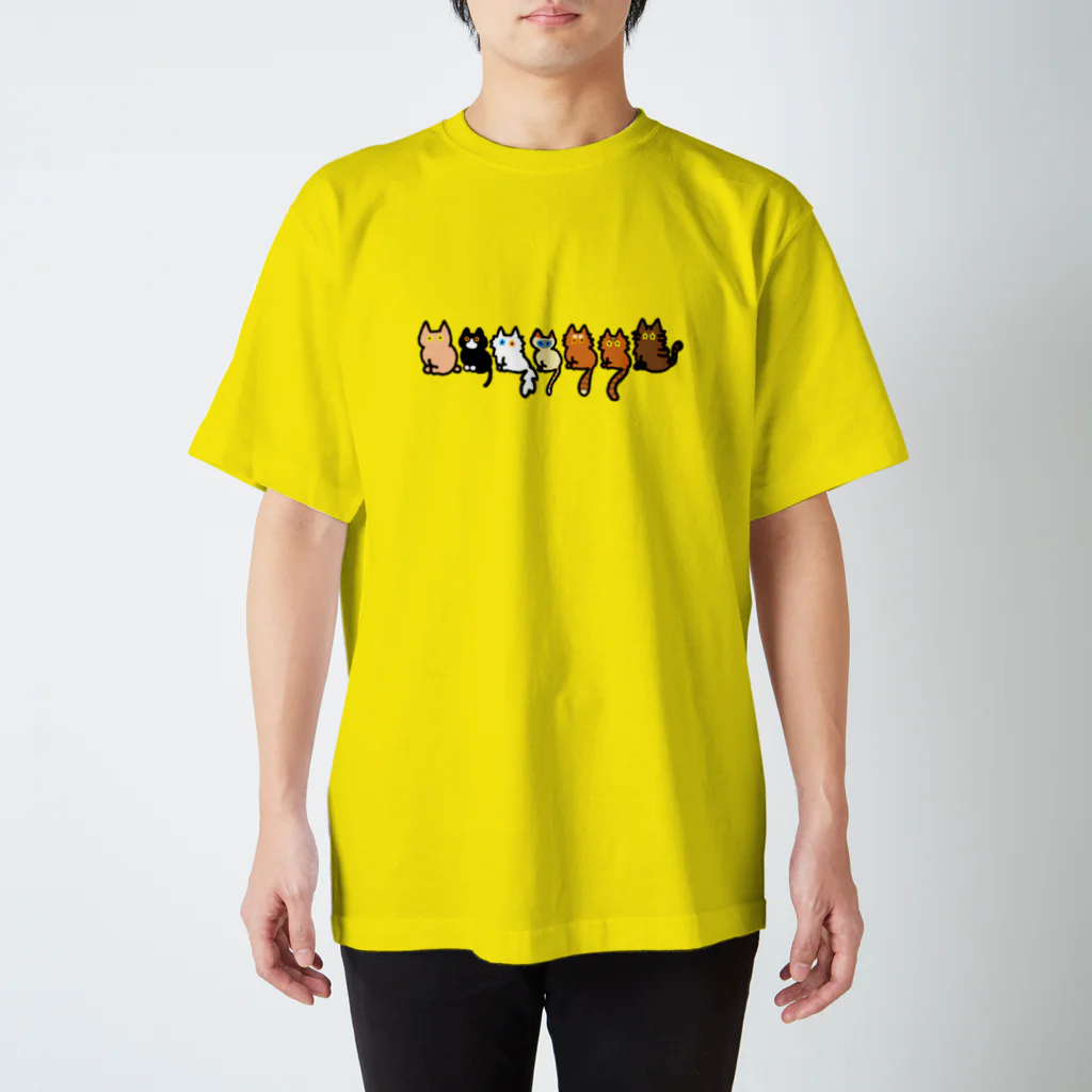 ねむりねこのおらっちのねこたち スタンダードTシャツ