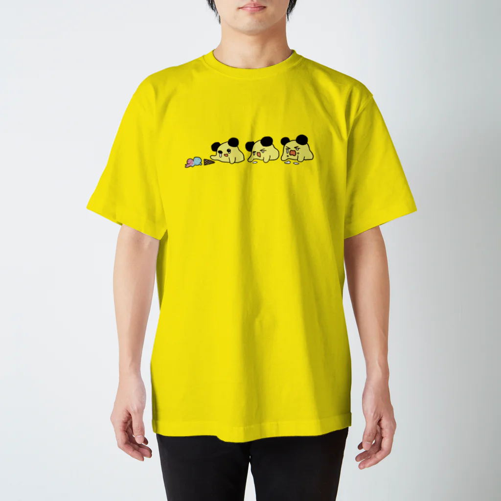 BUTTER no yōsei SHOPのバターの妖精・アイス泣き3連 Regular Fit T-Shirt