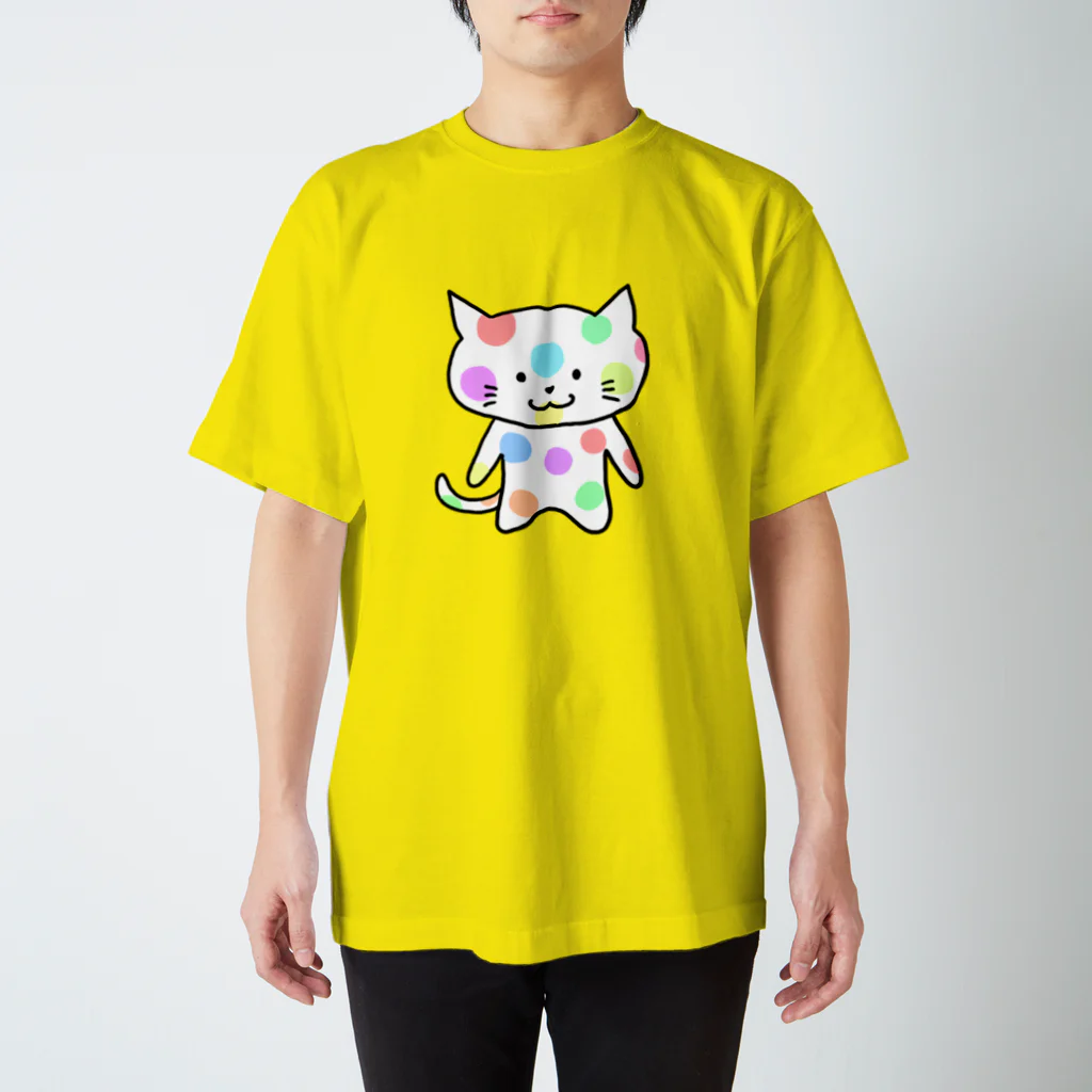 えかきにゃんこのお店♪のカラフルねこ スタンダードTシャツ