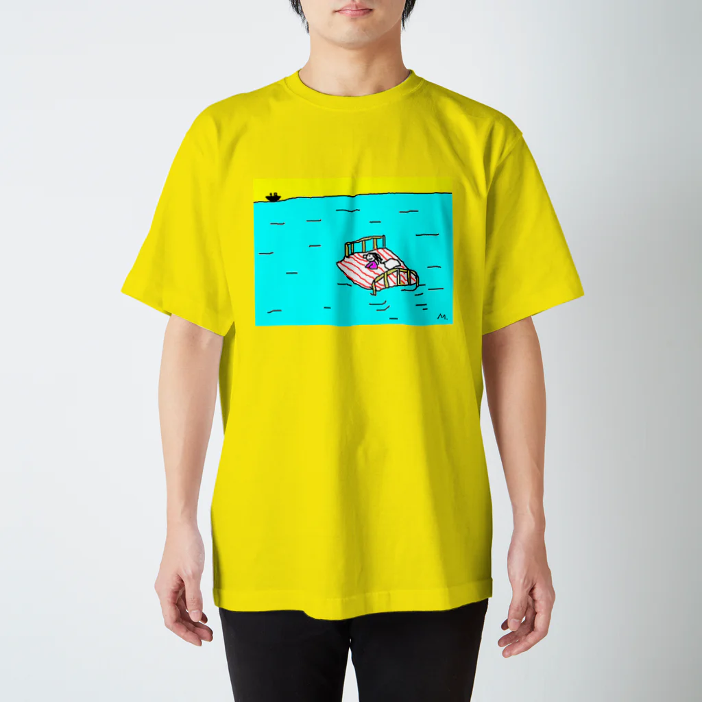 futomomomomoeのSailng bed with the girl スタンダードTシャツ