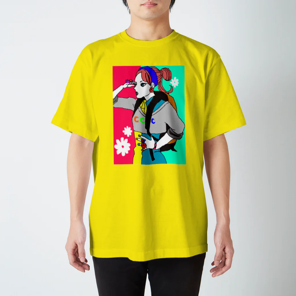 アピリオドランアウトのflower スタンダードTシャツ