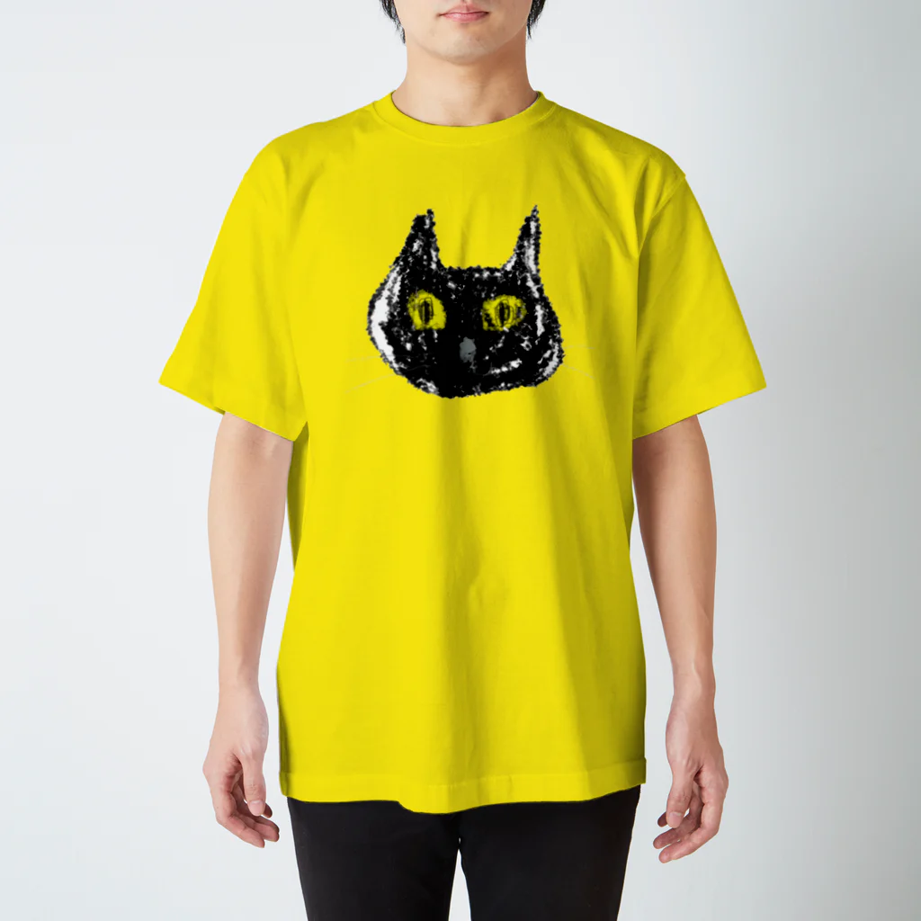 pupukitiの黒猫のぷぷきち スタンダードTシャツ