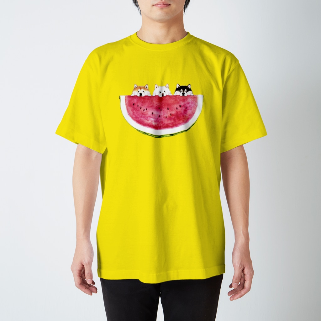 wankorosobaのスイカＴシャツ Regular Fit T-Shirt