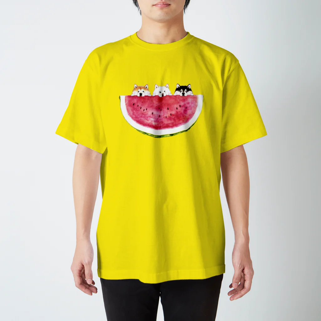 wankorosobaのスイカＴシャツ スタンダードTシャツ