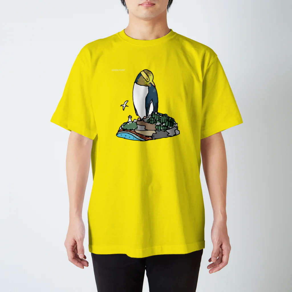 ペンギンパカリのキガシラペンギン スタンダードTシャツ