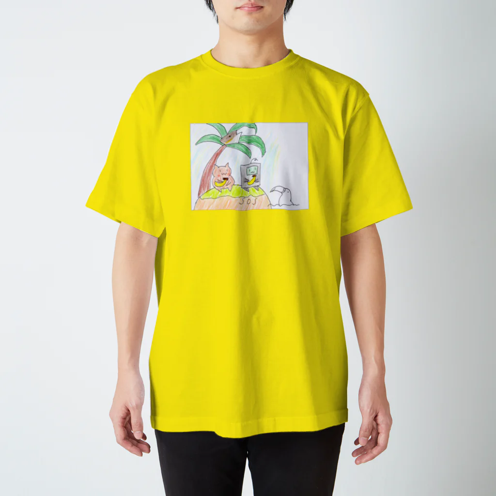 ツチブタすい臓商店のBanana,SOS スタンダードTシャツ