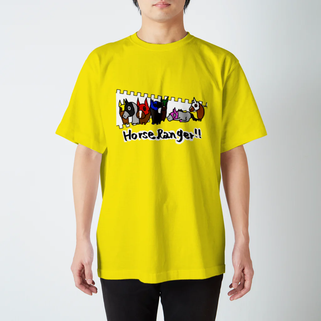 擬馬の道草戦隊馬レンジャーシャツ Regular Fit T-Shirt