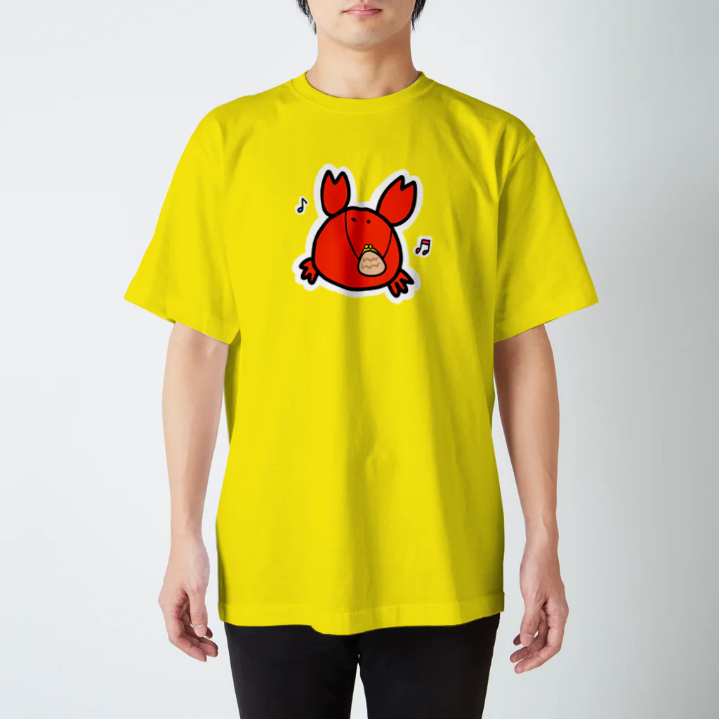 カニ描きボンバーのおでかけかにばくだんちゃん スタンダードTシャツ