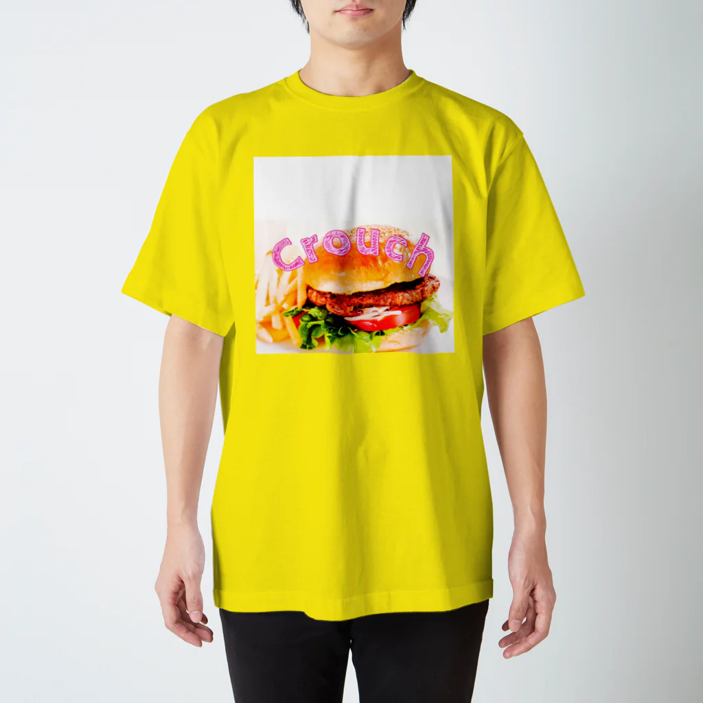 Crouchの#X8 Crouch ハンバーガーTシャツ スタンダードTシャツ