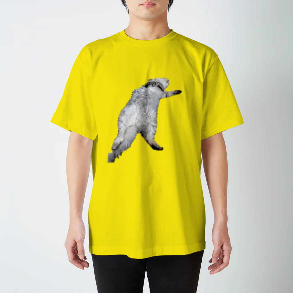 白峰ろいのショップの行き倒れ猫 スタンダードTシャツ