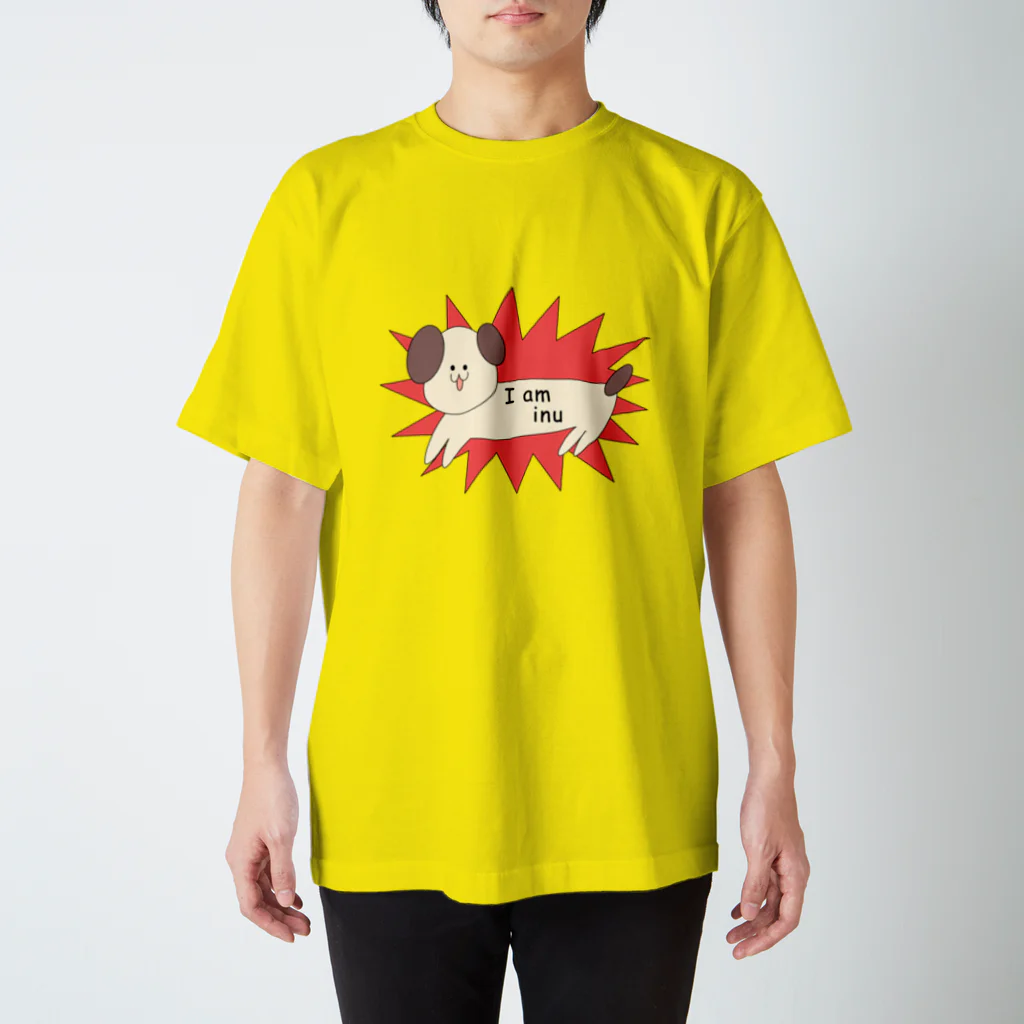 もしビジ　Tシャツ販売所！のI am inu！わんわん Regular Fit T-Shirt