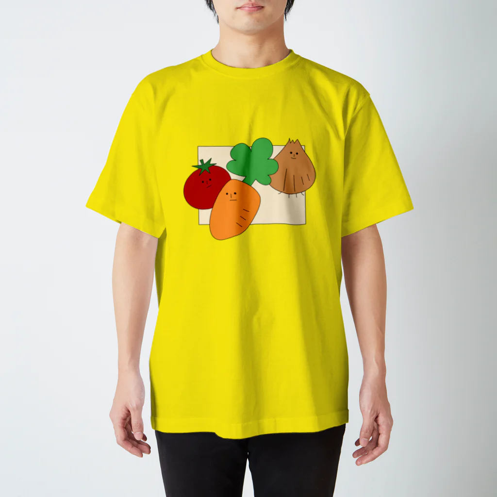 もしビジ　Tシャツ販売所！の鍋に入れられる野菜たち スタンダードTシャツ