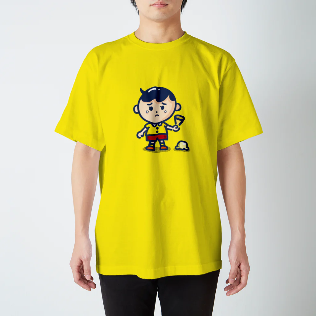 ことり屋のアイス落とした男の子 スタンダードTシャツ