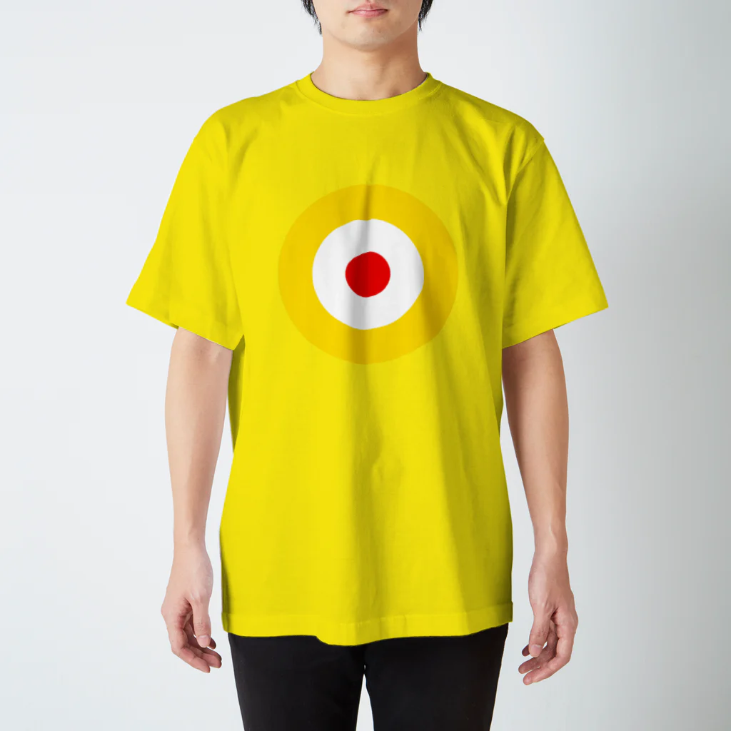 CORONET70のサークルa・黄土・白・赤 Regular Fit T-Shirt