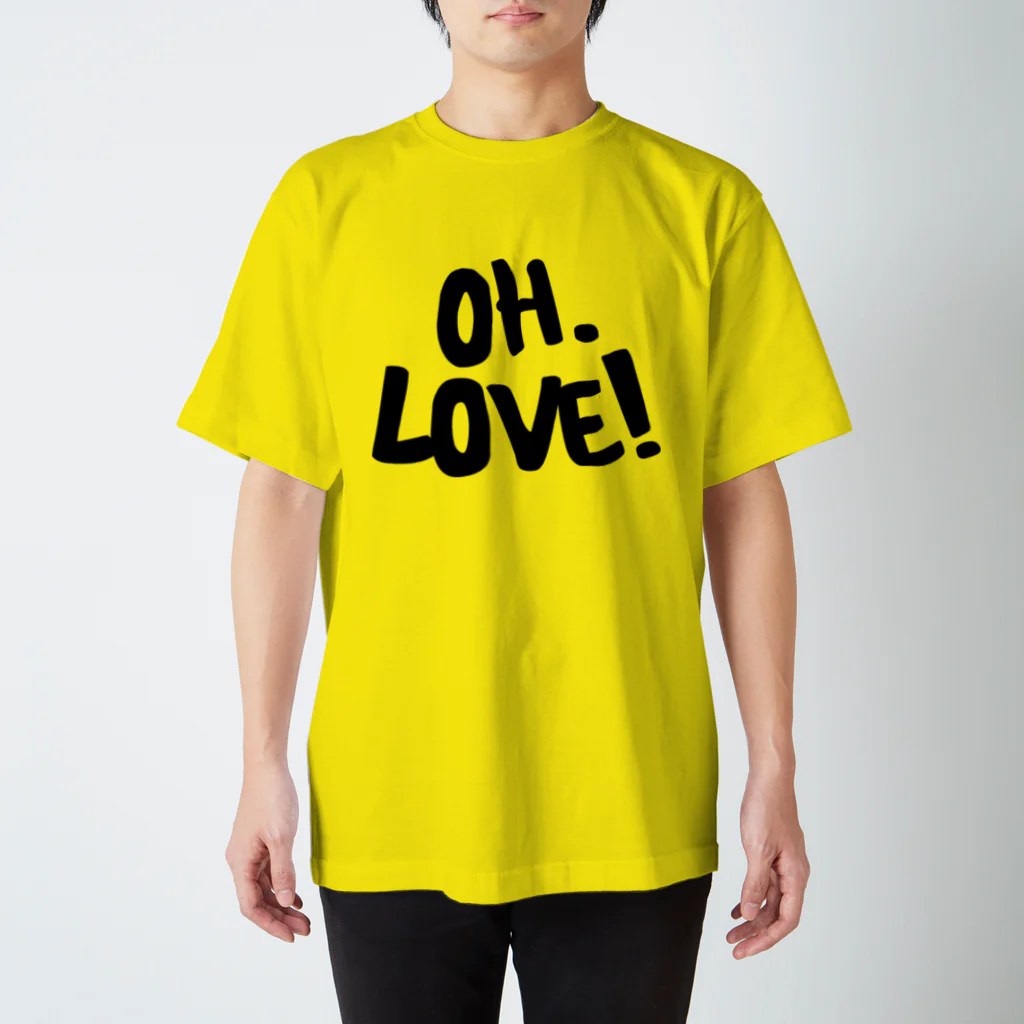 wanderingmanのOH.LOVE YELLOW Regular Fit T-Shirt