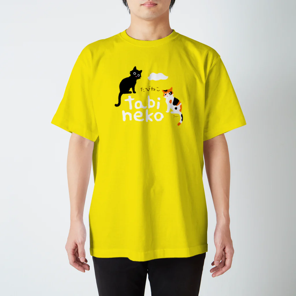 たびねこグッズSHOPのたびねこ- ロゴマーク Regular Fit T-Shirt