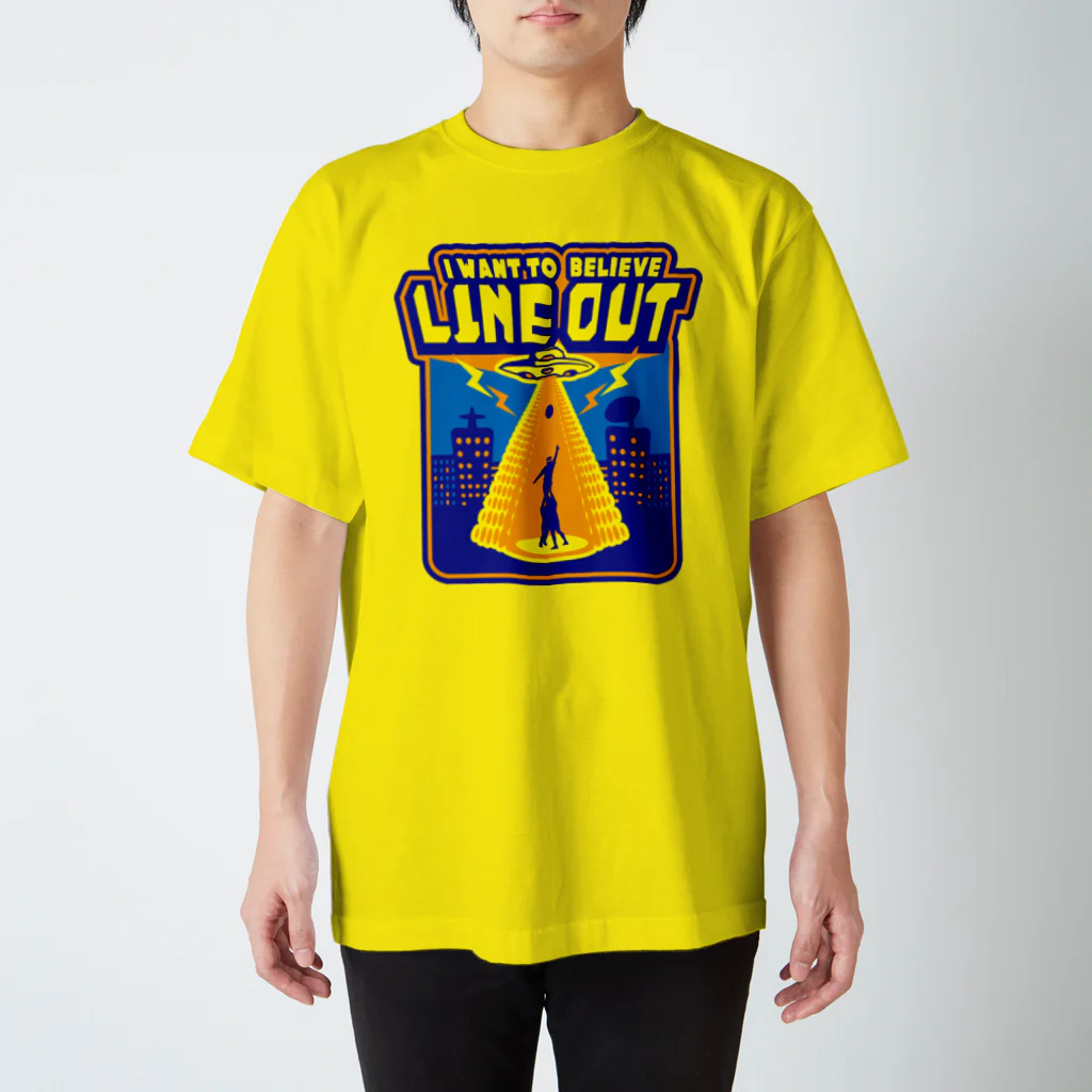 b.n.d [街中でもラグビーを！]バインドの【もうすぐ廃盤】 Lineout! Cartoon ver Regular Fit T-Shirt