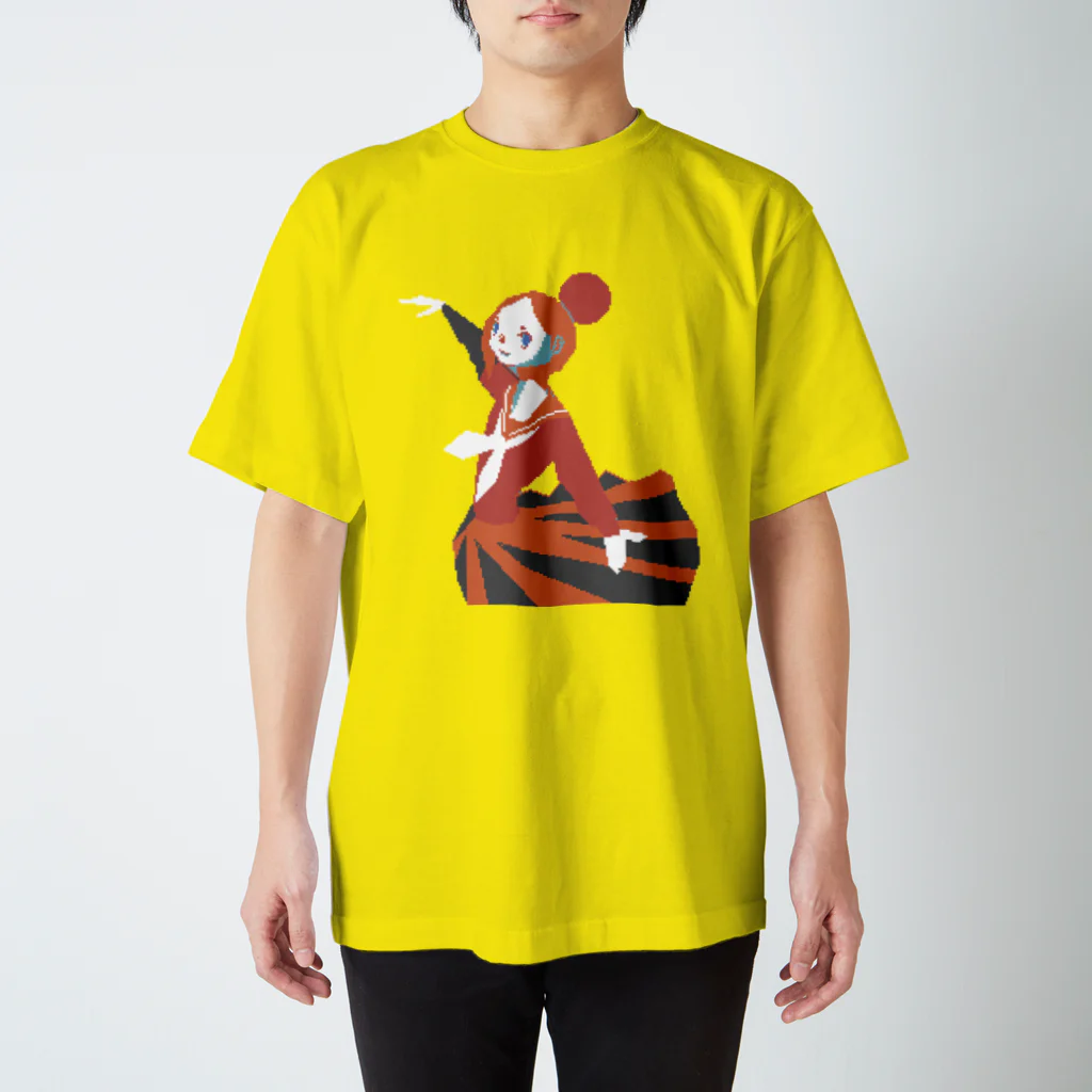 ずぅんの踊るお団子頭の女の子 Regular Fit T-Shirt