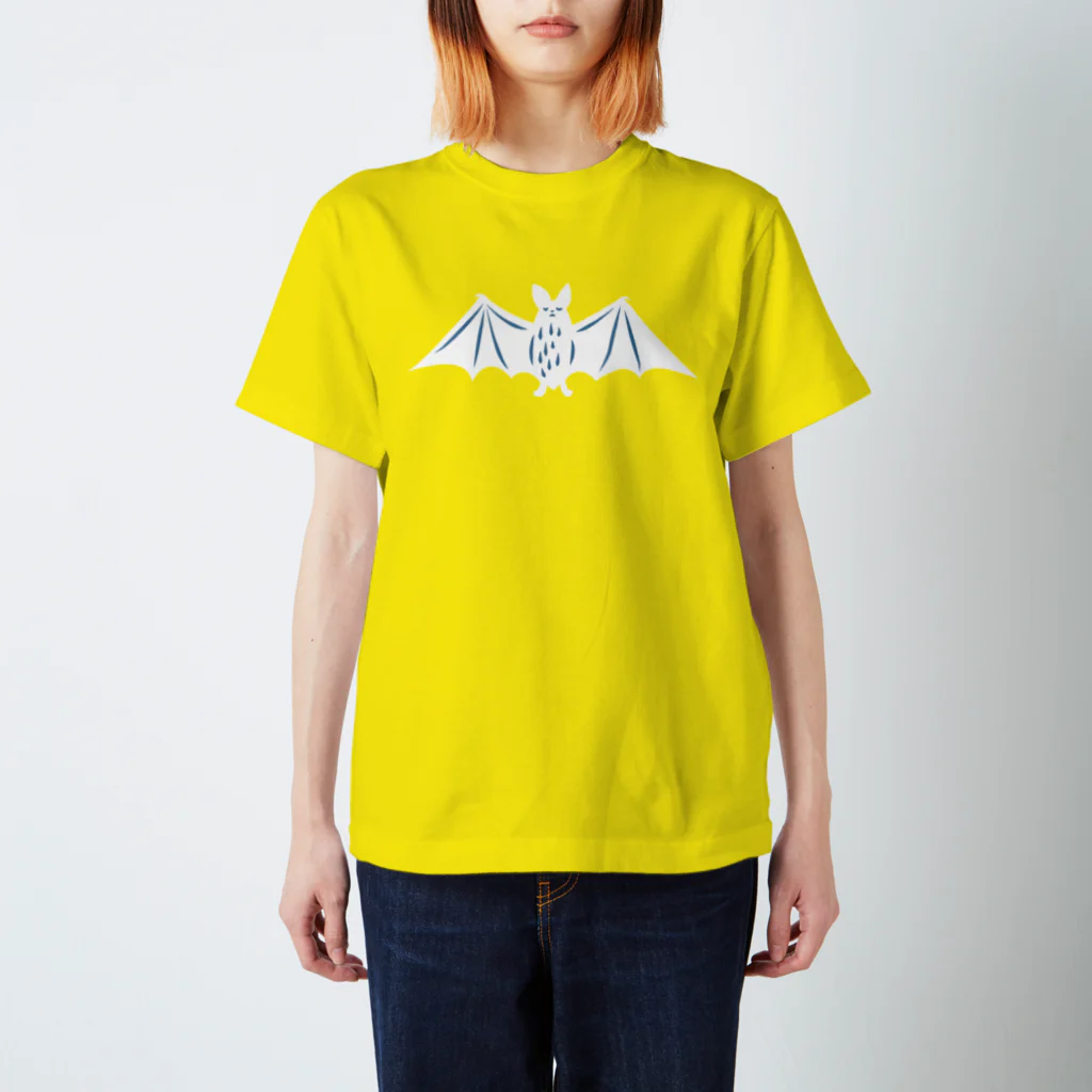 水島ひねの眠っている白コウモリ Regular Fit T-Shirt