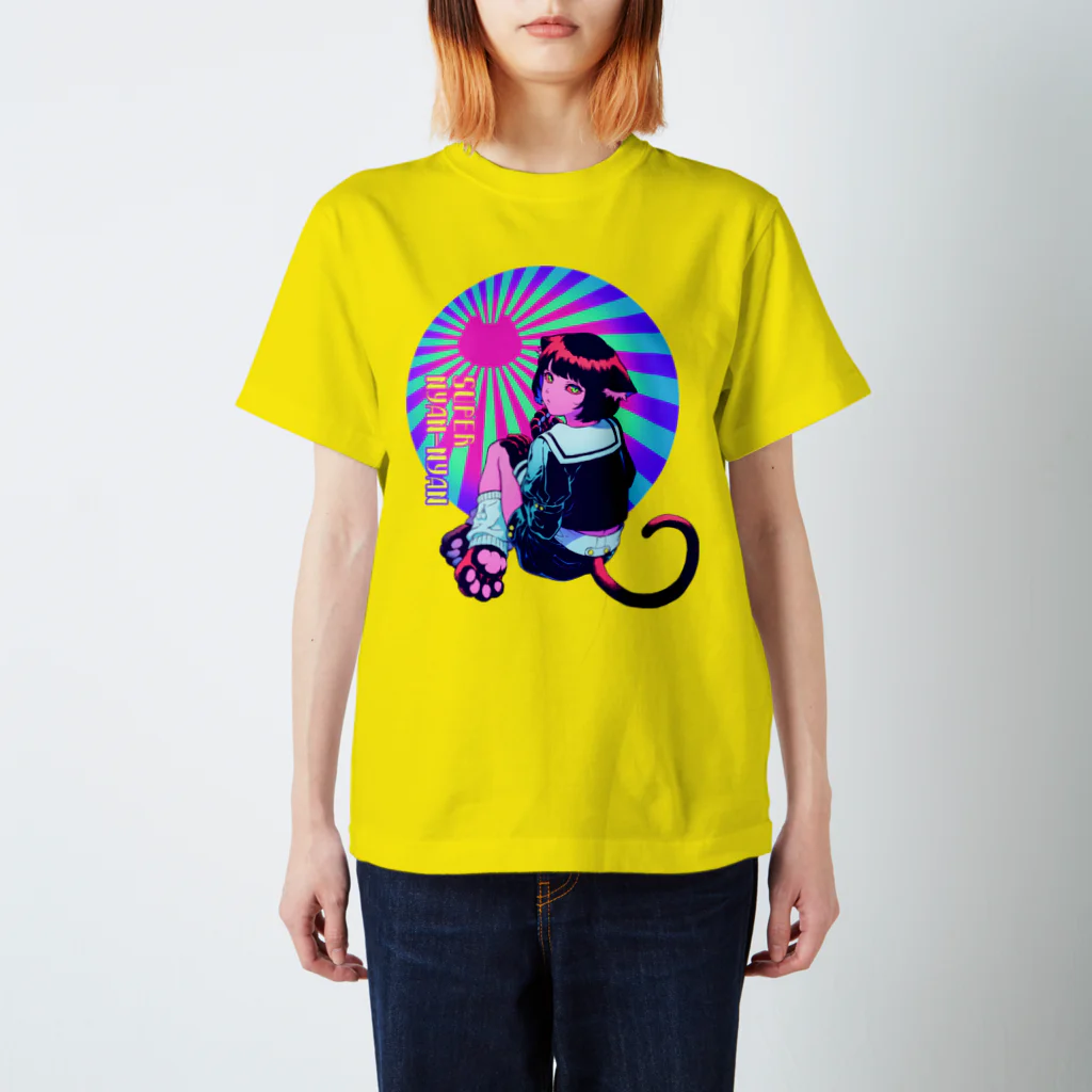 suzuriを浮遊する地下室のSUPER NYAN-NYAN Regular Fit T-Shirt