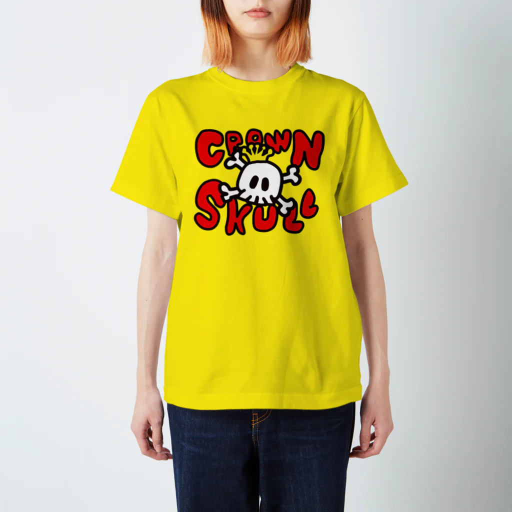 HSMT design@NO SK8iNGのCROWN SKULL Regular Fit T-Shirt