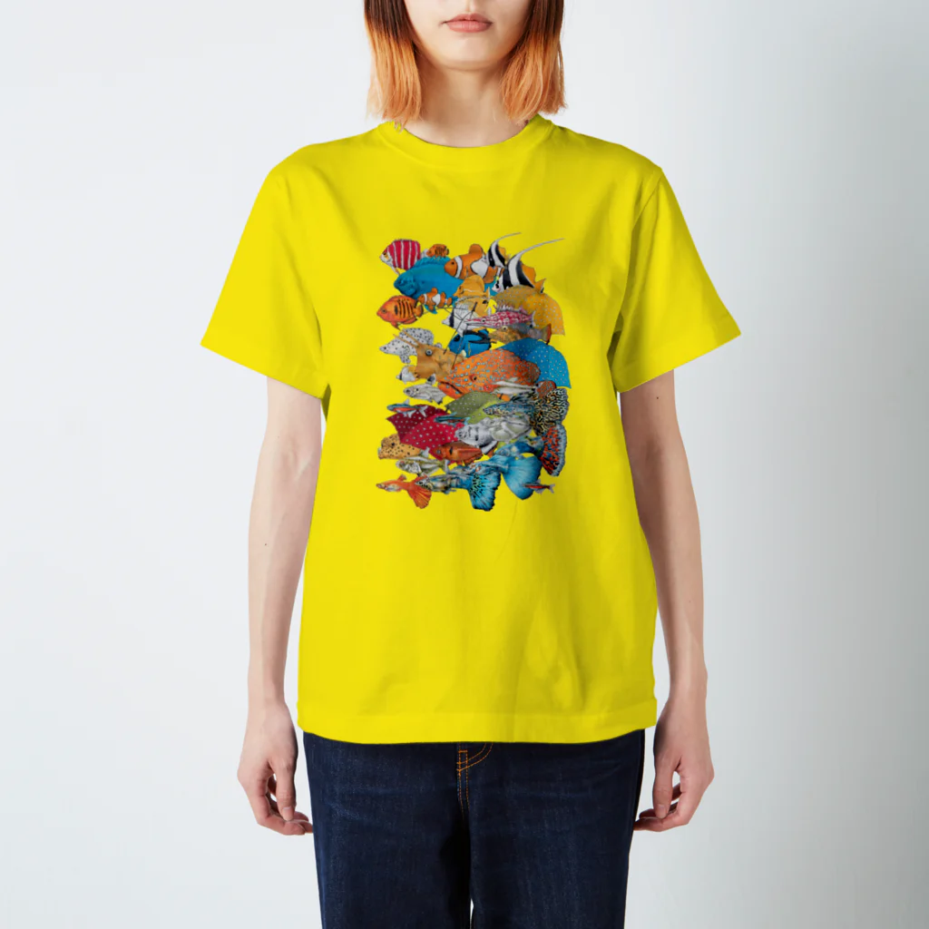 ムラマス カツユキの 『サカナ、微カナ傘』 Regular Fit T-Shirt