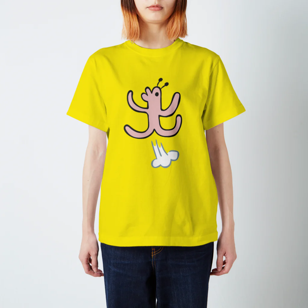 タキヲ＠スタンプ販売「どうぶつくん」のどうぶつくん（ヤッター！） スタンダードTシャツ