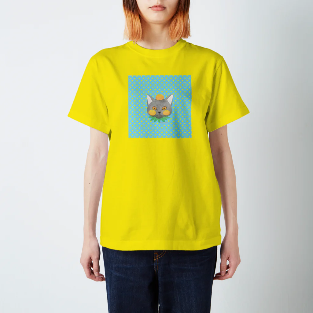 てづきゃっとのみかんほっぺねこ Regular Fit T-Shirt