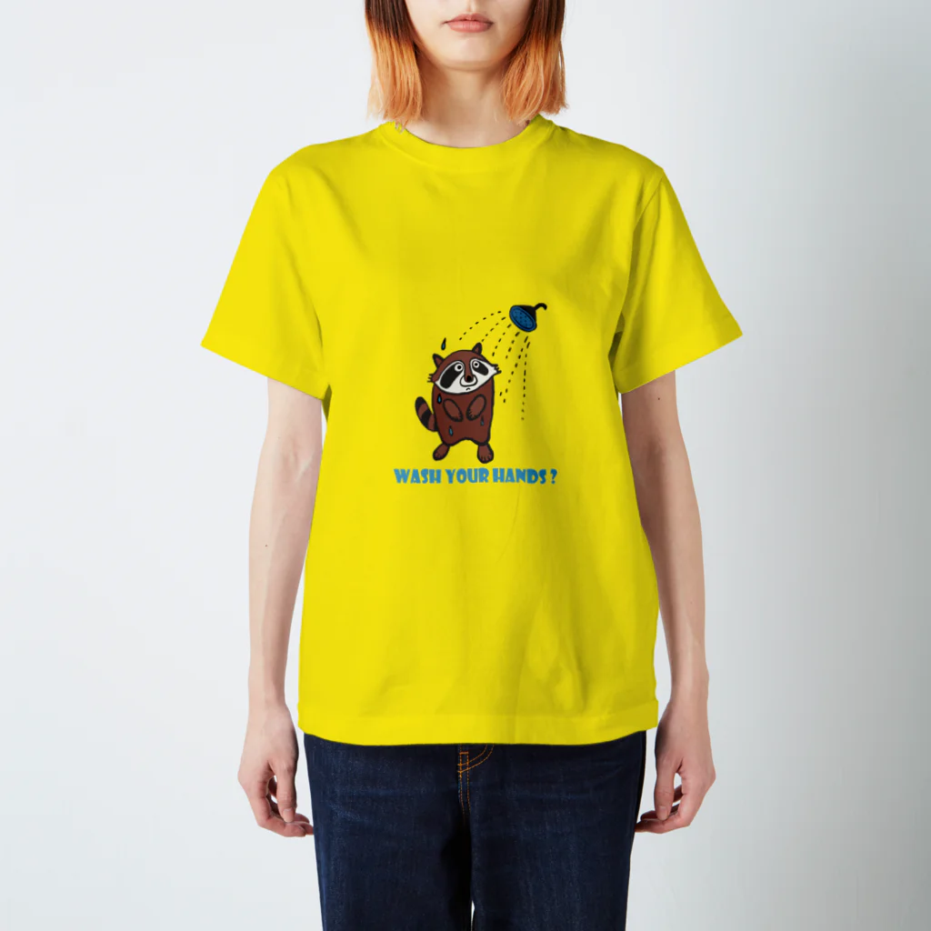 tamaccoの手洗い？アライグマさん Regular Fit T-Shirt