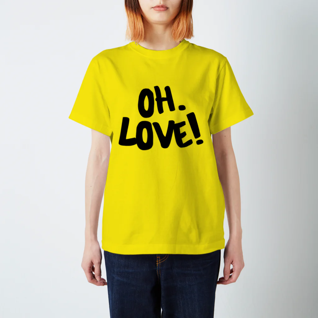 wanderingmanのOH.LOVE YELLOW スタンダードTシャツ