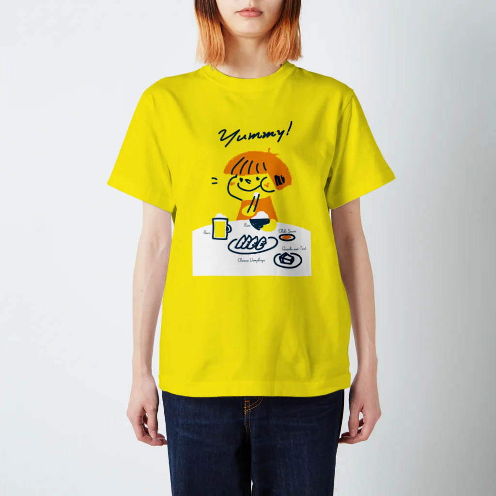 やまんか商店のひとくち餃子ひろやす（女の子） スタンダードTシャツ