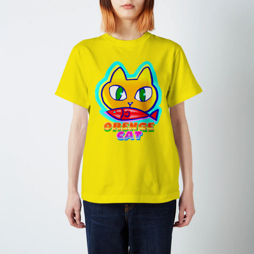 ✨🌈✨ユラクラカン🇯🇵 ✨🌈✨の🍊🐈 オレンジキャット🍊🐈　ライト Regular Fit T-Shirt