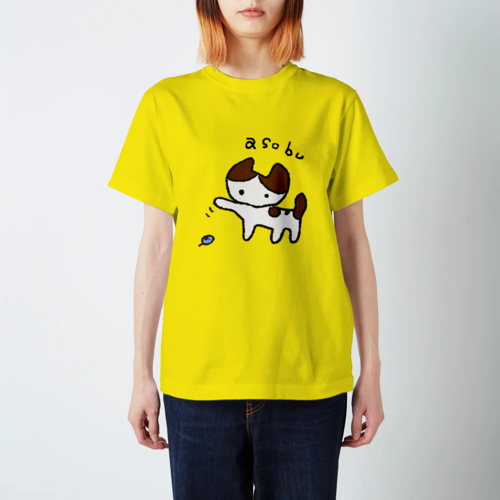 アトリエKOCKAの遊ぶねこ スタンダードTシャツ