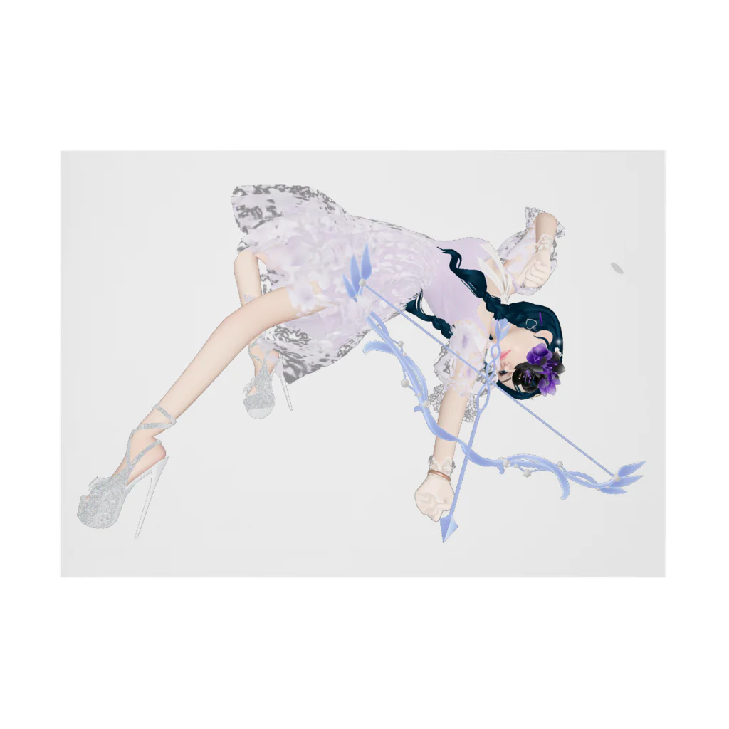 【ホラー専門店】ジルショップの妖精ガール＊恋のキューピット＊弓矢 Stickable Poster :horizontal position