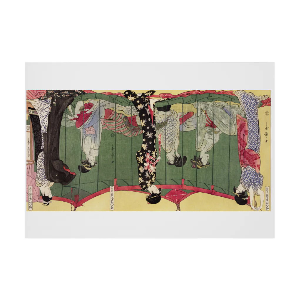 寿めでたや(ukiyoe)のUKIYOE  Utamaro 歌麿_婦人泊り客の図 Stickable Poster :horizontal position