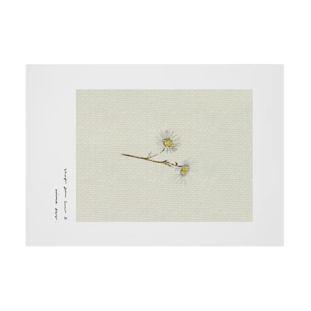 rilybiiのAntique beige green milky yellow ** Stickable Poster :horizontal position