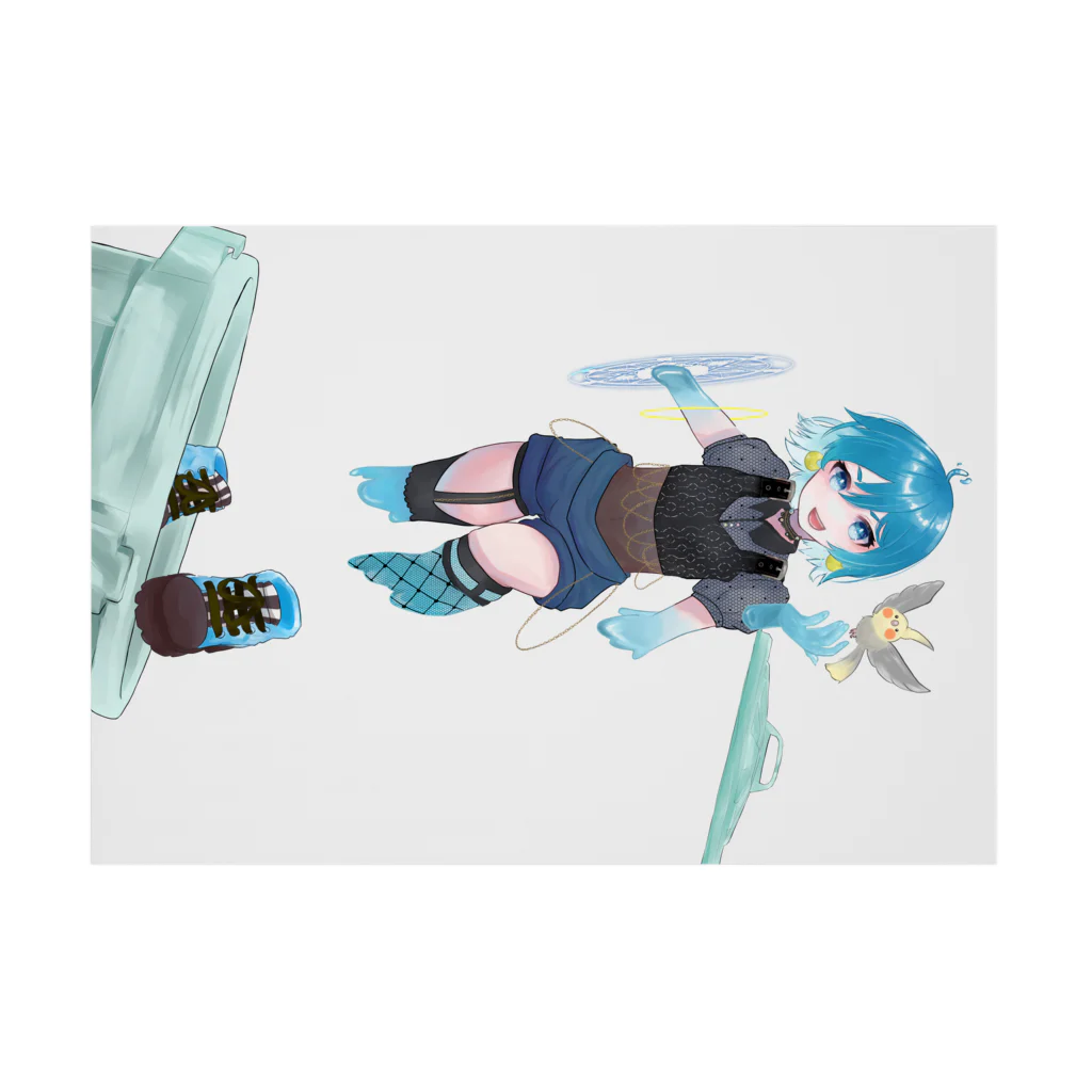 スライムバケツ店の有馬千草ママ冷音ちゃん（右手異空間B） Stickable Poster :horizontal position