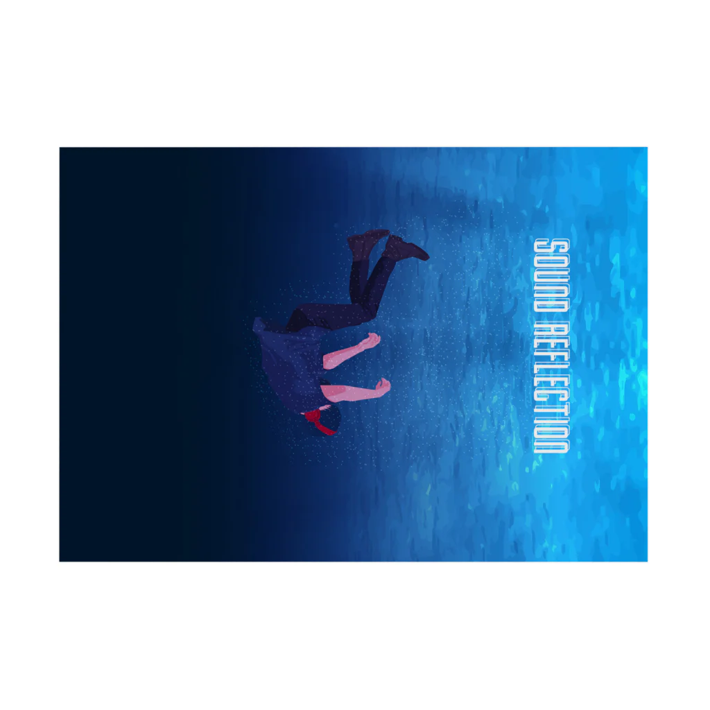 杜若 Tojaku｜Sound ReflectionのSound Reflection | SINK DEEP Stickable Poster :horizontal position