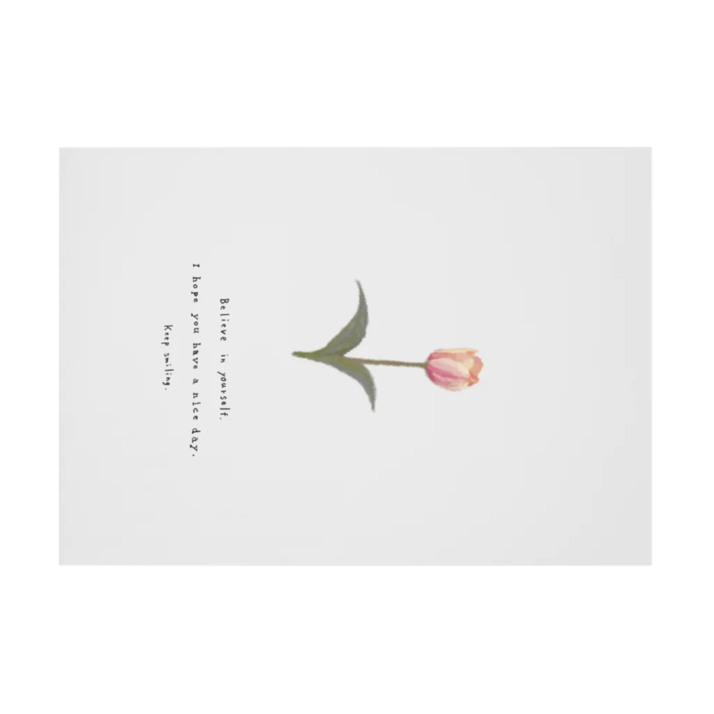 rilybiiのSakura Peach Tulip . Stickable Poster :horizontal position