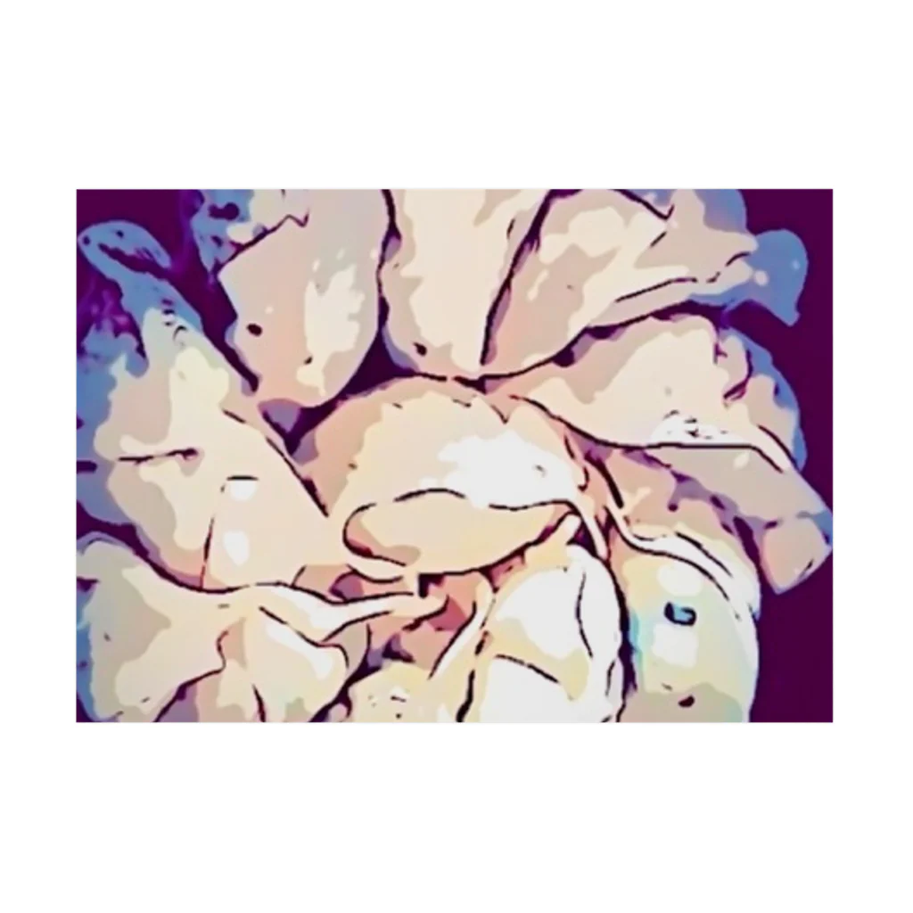 ちぃずｻﾝBASEのちぃずが包んで焼いた餃子 Stickable Poster :horizontal position